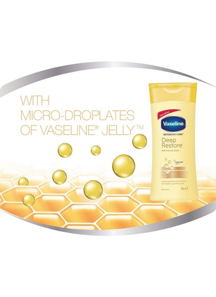 Vaseline Intensive Care Deep Restore Body Lotion with Pure Oat Extract for Long-Lasting Moisturization - Image 3